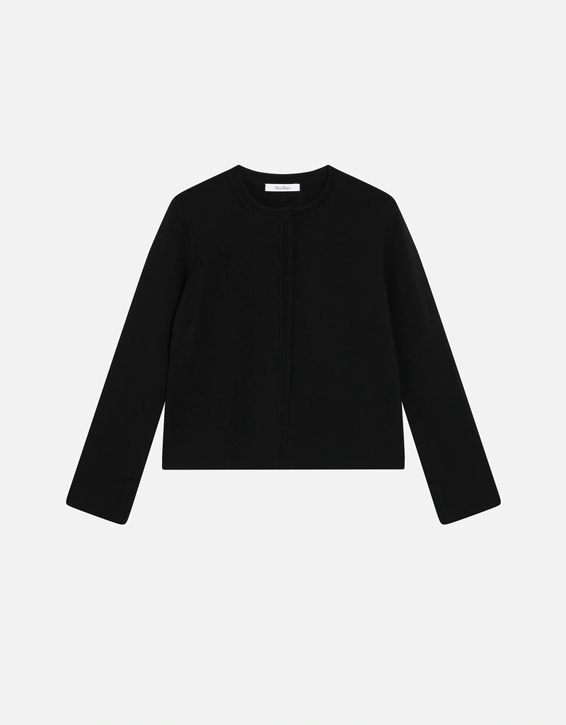 Max Mara ブラック ビスコースブレンド カーディガン (トップス