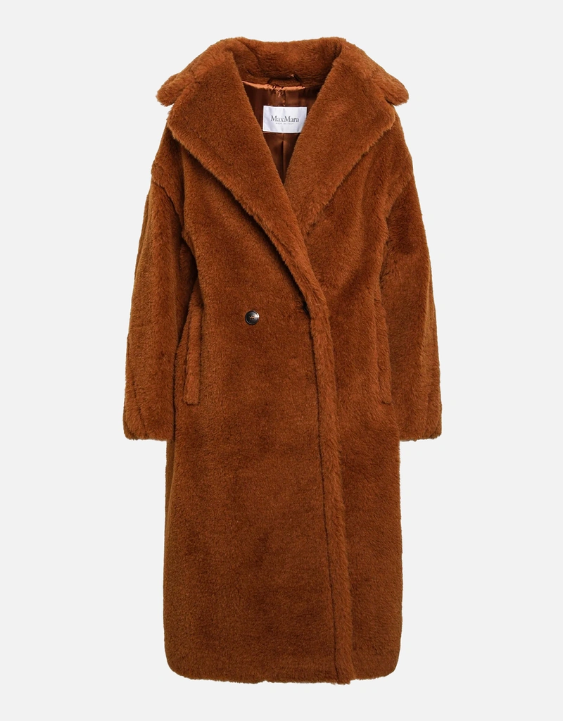 Max Mara Teddy Bear Icon ブラウン アルパカウール コート (すべての