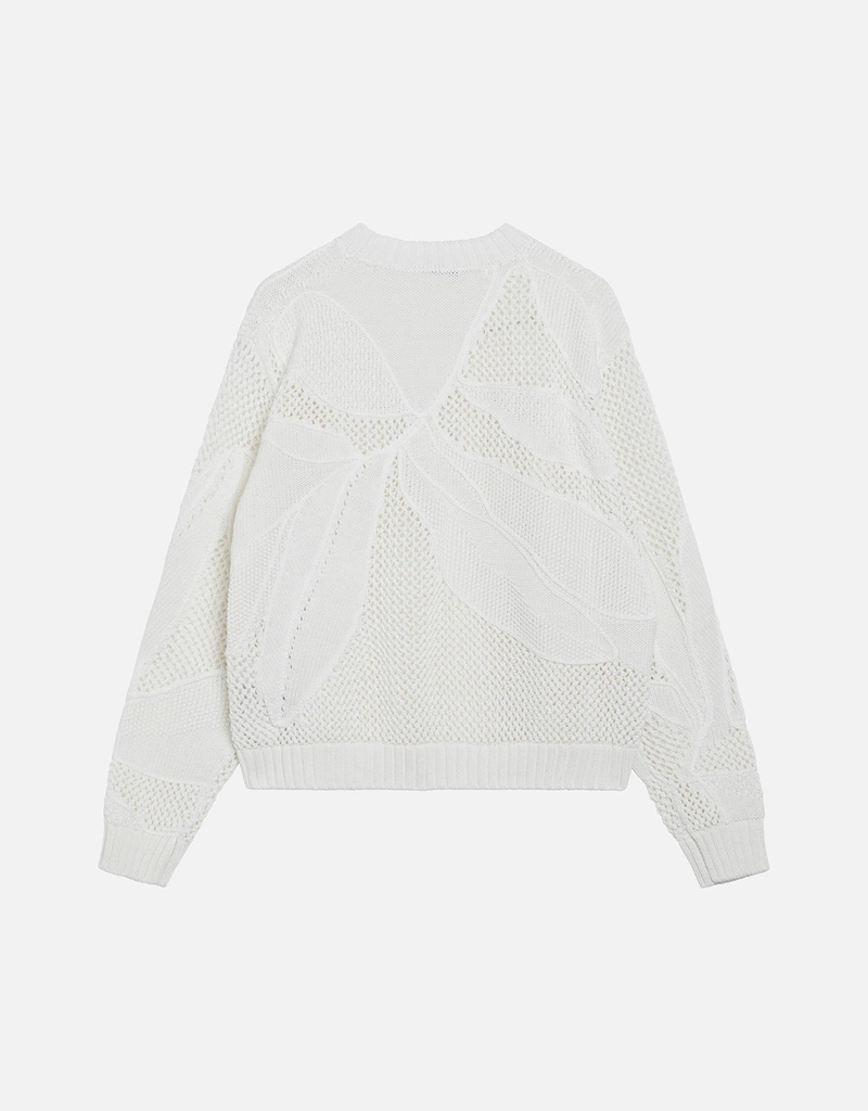 Max Mara 刺繍 コットン クルーネック セーター (トップス) IFCHIC.COM