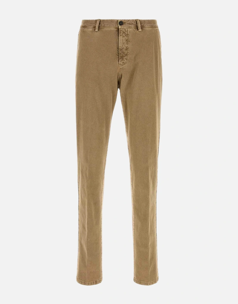 Pt Torino メンズ Camel ストレッチ コットン パンツ (すべての新品