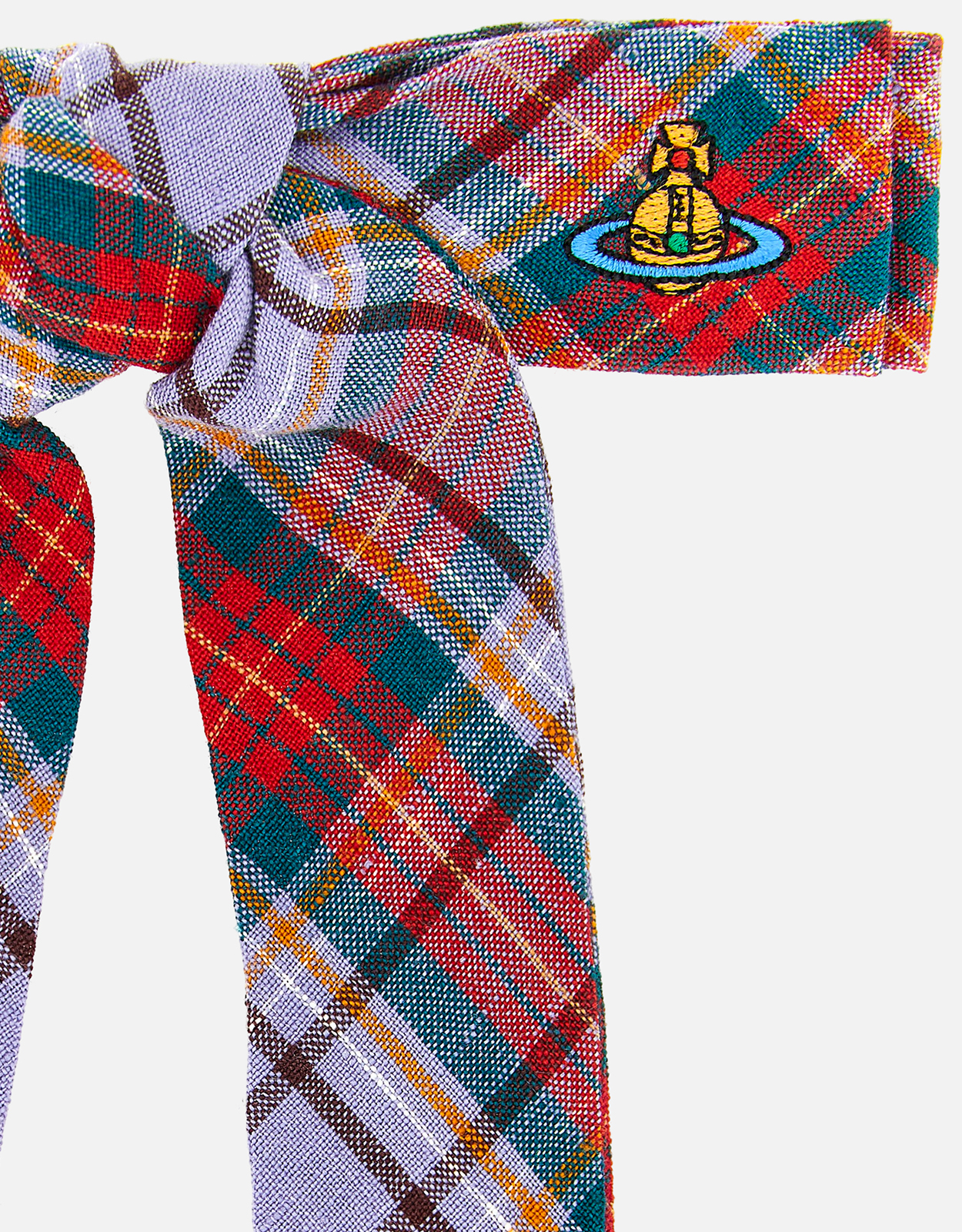 Vivienne Westwood RTW タータン リネン リボン ヘアクリップ