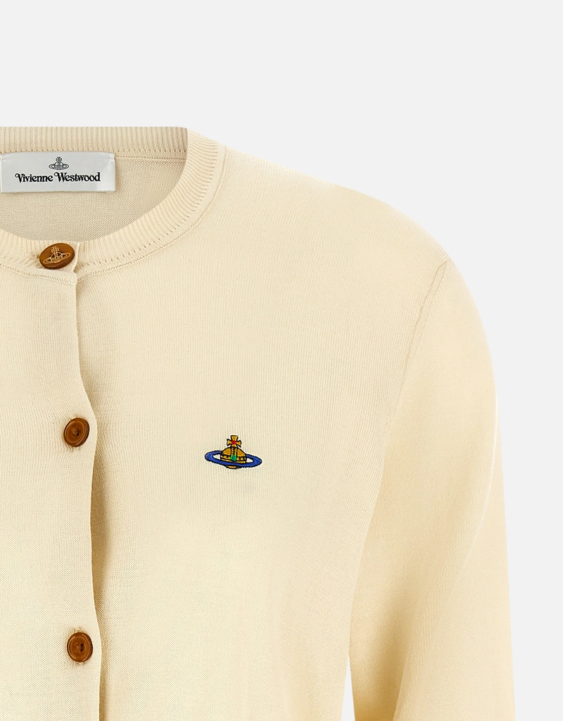 限定お値下げ‼︎Vivienne Westwood  コットンカーディガン新品 Vivienne Westwood ヴィヴィアンウエストウッド 新品 オーブ 刺繍