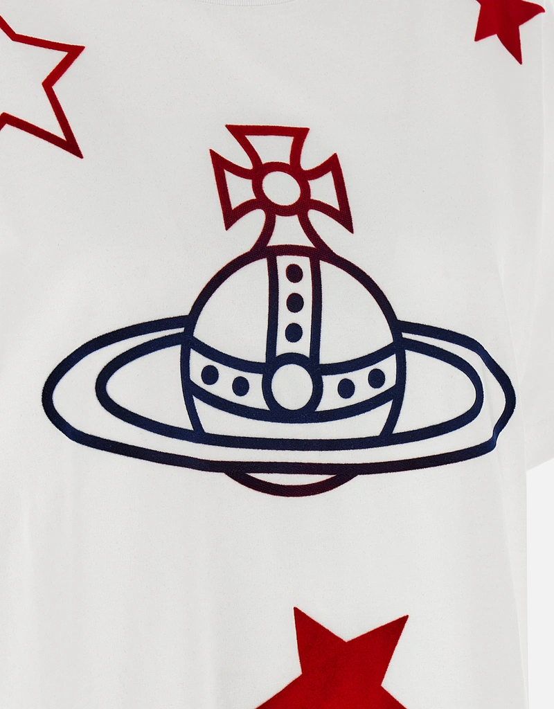 Vivienne Westwood Orb And Stars Classic コットンTシャツ (すべての