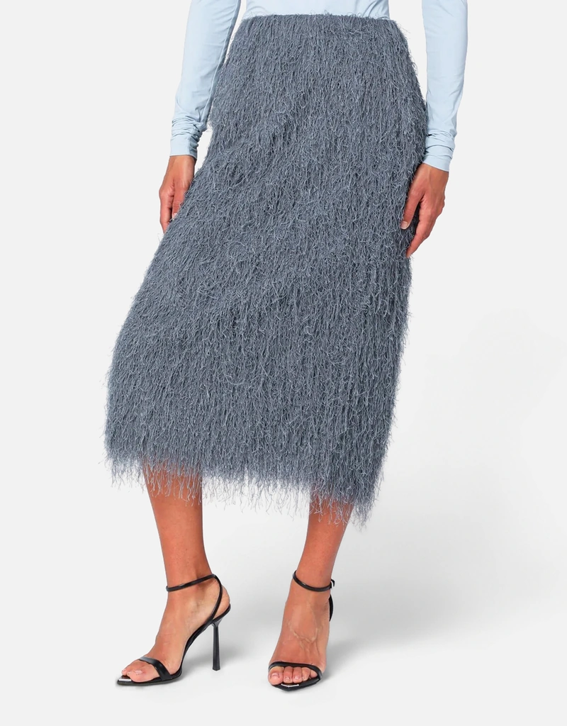 Dries Van Noten フリンジ付きミディスカート (ドレス) IFCHIC.COM