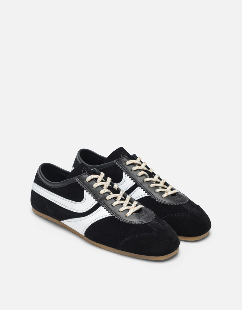 Dries Van Noten レザーとスエードのスニーカー (すべての新品) IFCHIC.COM