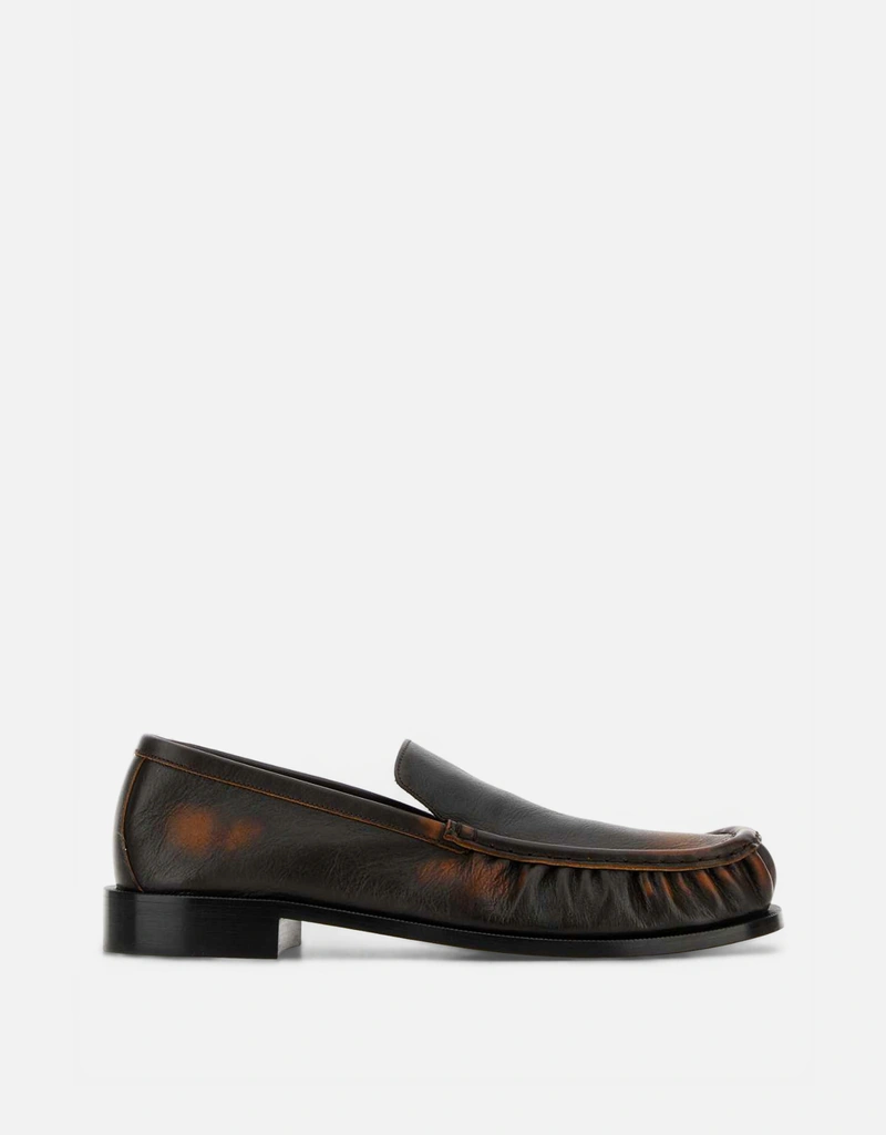 Dries Van Noten メンズ ブラウンレザーローファー () IFCHIC.COM