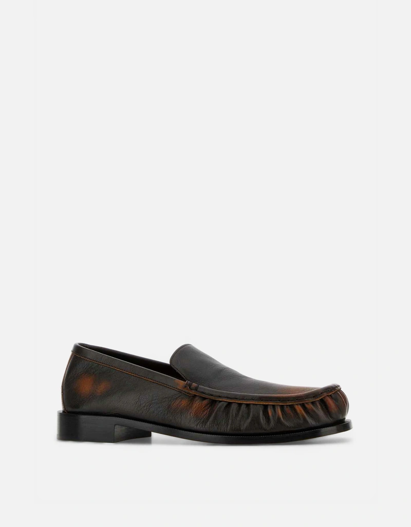 Dries Van Noten メンズ ブラウンレザーローファー () IFCHIC.COM