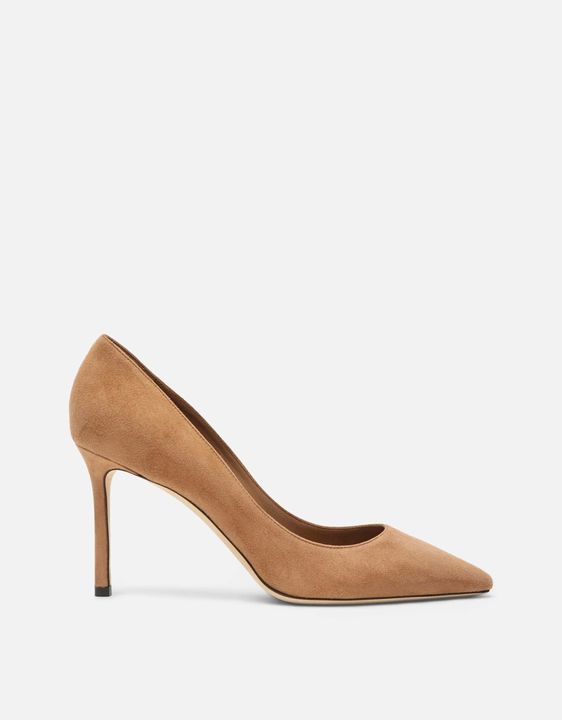 JIMMY CHOO ロミー85スエード先細りスタレットパンプス (すべての新品