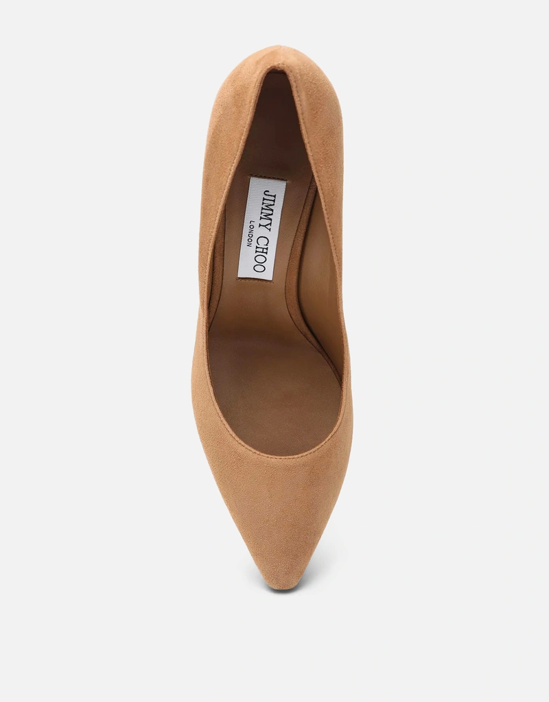 JIMMY CHOO ロミー85スエード先細りスタレットパンプス (すべての新品