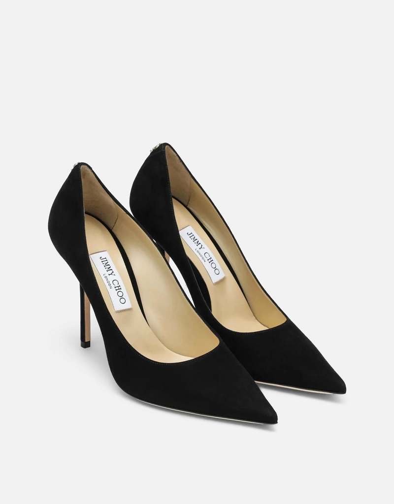 JIMMY CHOO Love 100 スエード ポインテッドトゥ パンプス (すべての