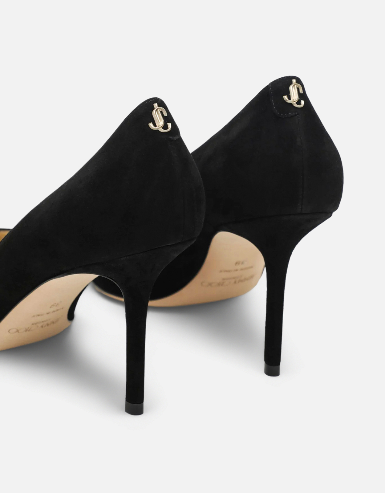 JIMMY CHOO Love 85 ブラックスエード ポインテッドパンプス (すべての
