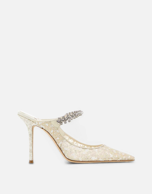 JIMMY CHOO ビング100装飾メッシュミュール () IFCHIC.COM