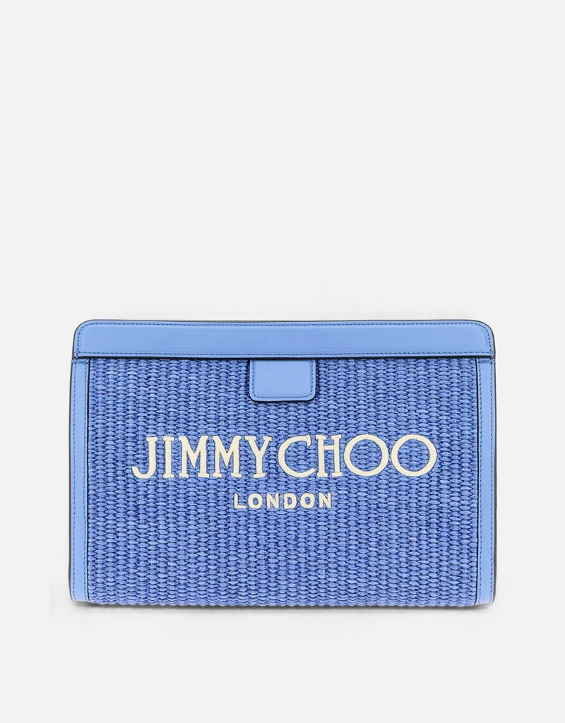 JIMMY CHOO VIOLA MIX エリカ ラメクラッチ Champagne グリッターレザー・クラッチバッグ |EMMIE |2018年 プレ
