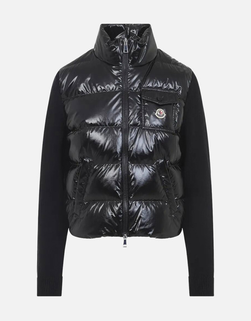 Moncler Padded Zip-Up Virgin Wool Cardigan (All New In) IFCHIC.COM Moncler Padded Zip-Up Virgin Wool Cardigan (All New In) IFCHIC.COM