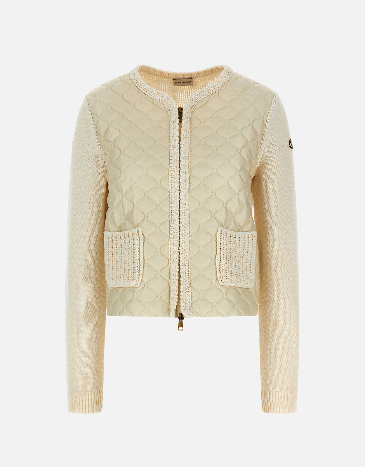 Moncler Geometric-Quilted Padded Zip-Up Cardigan - XXS　モンクレール ジオメトリックキルティングパッド入りジップアップカーディガン - XXS Moncler
