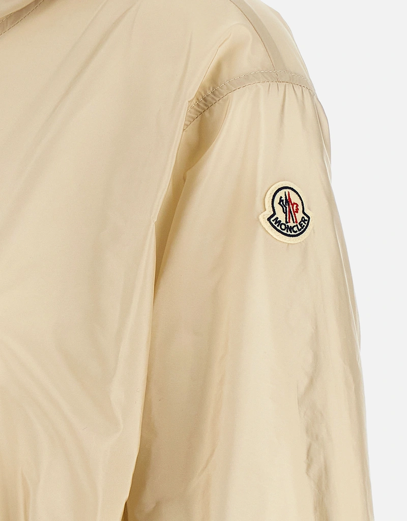 Moncler Weteau Water-Repellent Nylon Ruched Hooded Jacket (All New