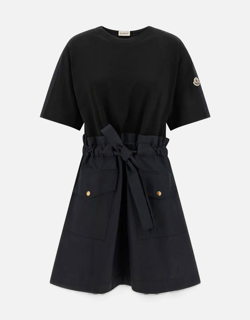 Moncler ベルト付きコットンミニドレス (すべての新品) IFCHIC.COM