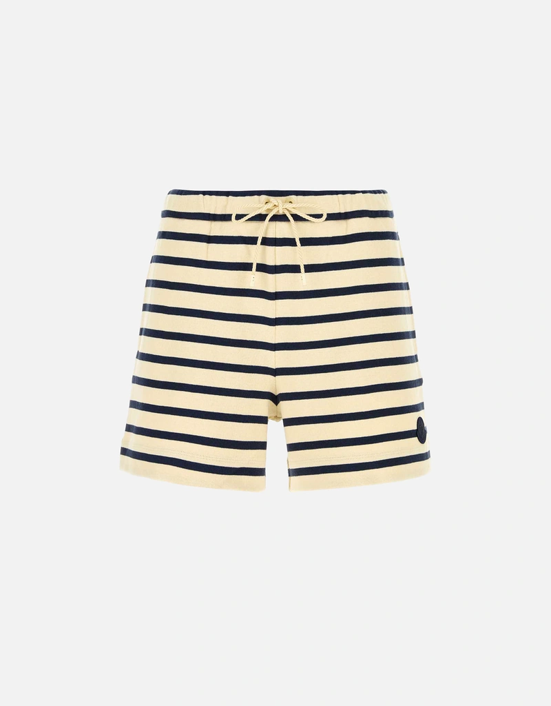 Moncler ストライプ コットン ショーツ (すべての新品) IFCHIC.COM