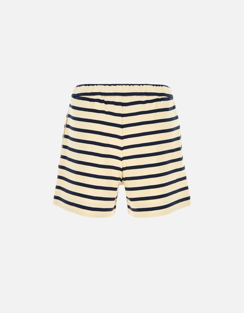 【正規品】Monclerトリコラインストライプ ショートパンツ Moncler ストライプ コットン ショーツ (すべての新品) IFCHIC.COM