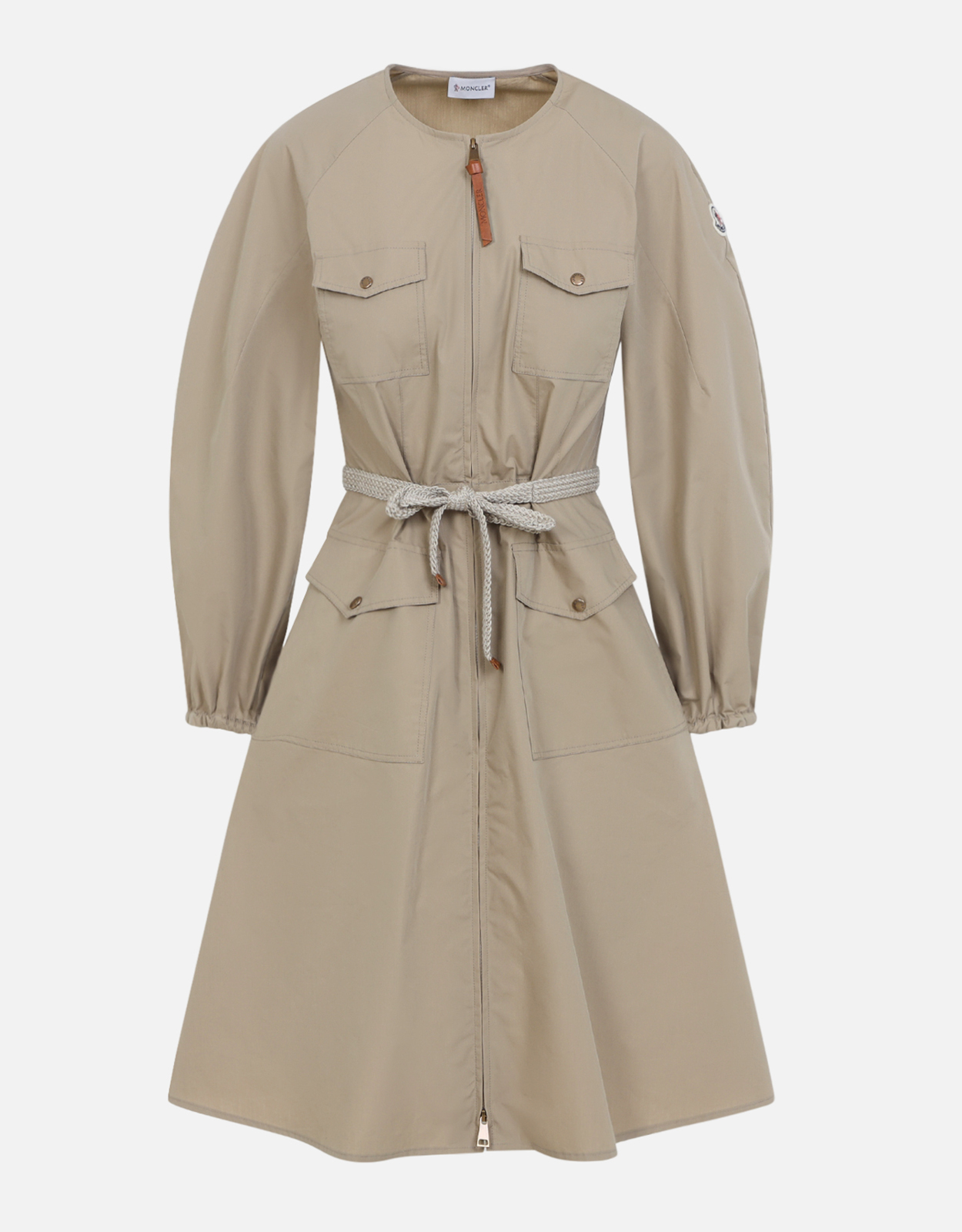MONCLER Moncler Cotton Pleated Poplin Dress - IT 38　モンクレール コットン プリーツ ポプリン ドレス - IT 38