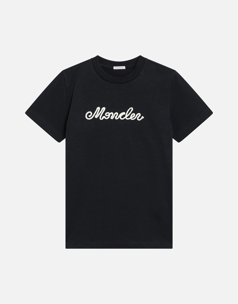 Moncler コットン ロゴ刺繍 Tシャツ (トップス) IFCHIC.COM