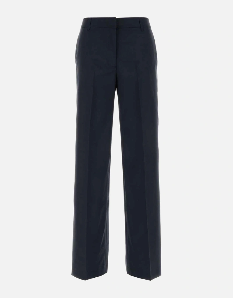 Pt Torino ネイビー ブルー ツイル Francoise パンツ (すべての新品