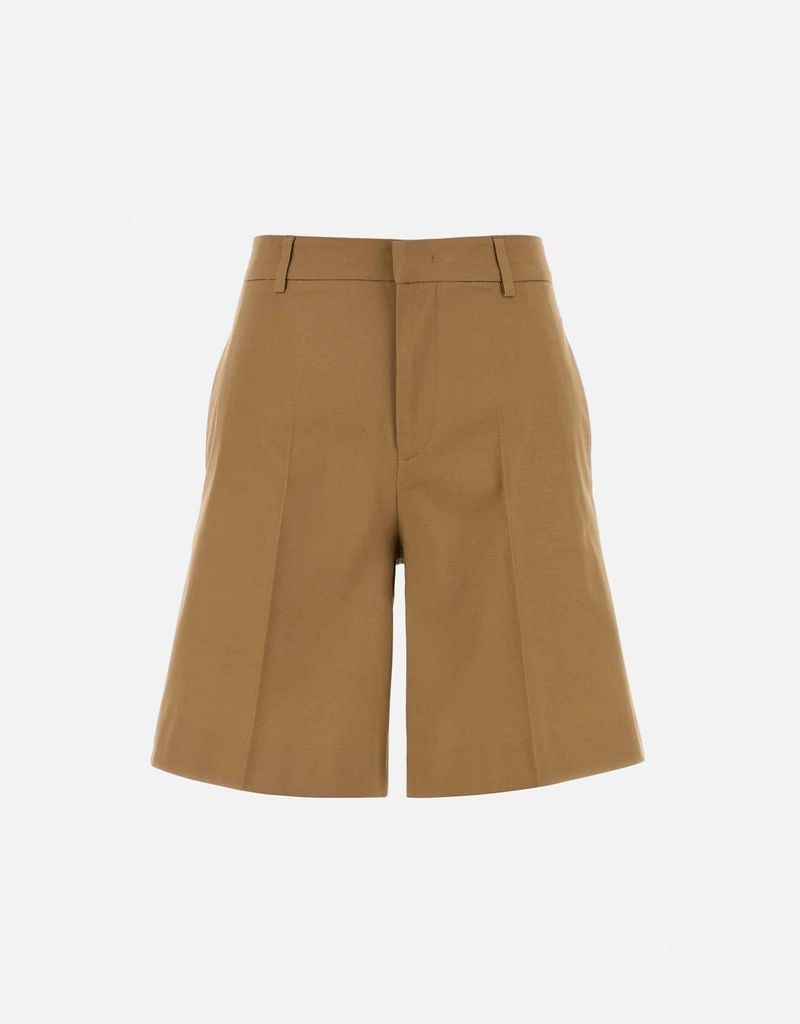 Pt Torino Camel Stretch Cotton Bermuda Shorts (All New In) IFCHIC.COM