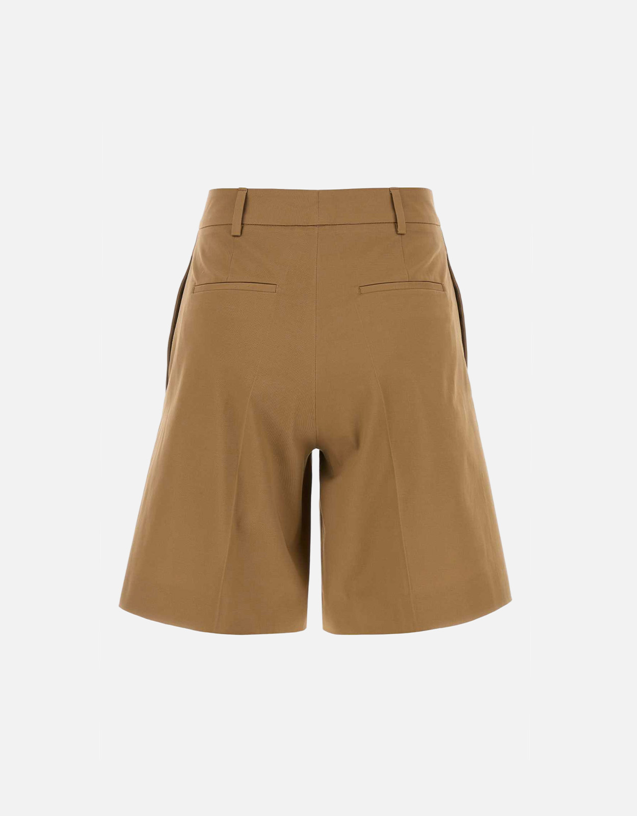 Pt Torino キャメル ストレッチ コットン バミューダ ショーツ (すべて