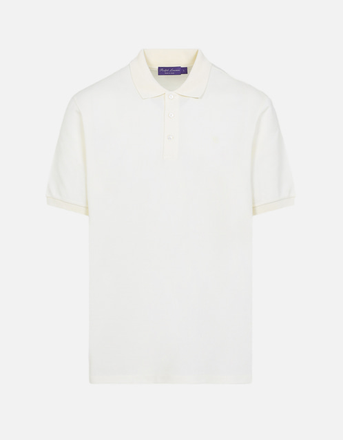 Ralph Lauren Purple Label メンズコットンスリムフィットポロシャツ