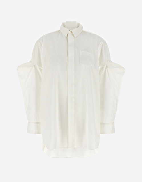 Sacai ポプリンコンフォートフィットシャツ (すべての新品) IFCHIC.COM