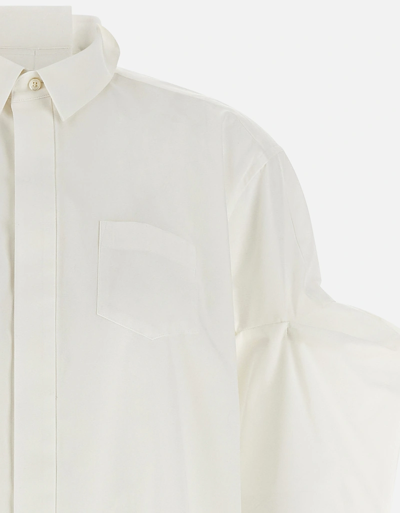Sacai ポプリンコンフォートフィットシャツ (すべての新品) IFCHIC.COM