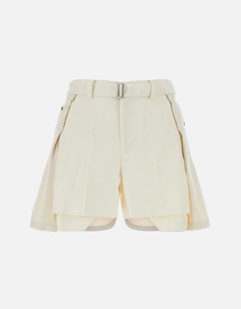 Sacai Wool Suiting X Denim Shorts (All New In) IFCHIC.COM