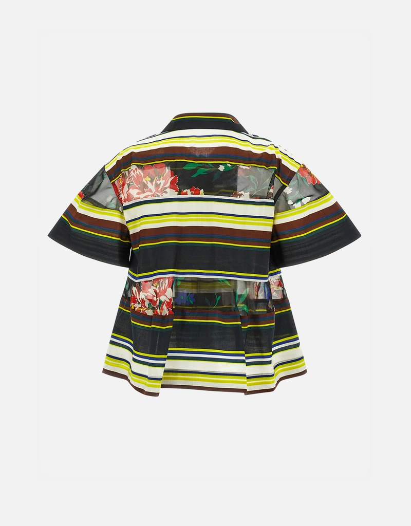 Sacai サカイ　マルチカラー　フリンジシャツ Sacai Pattern Mix Shirt (All New In) IFCHIC.COM