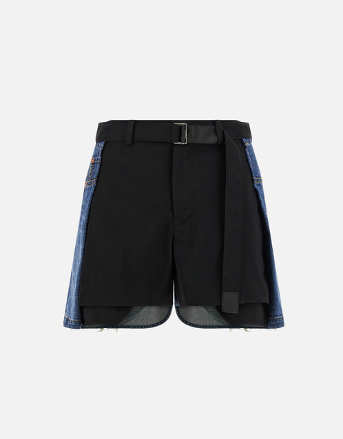 Sacai ウールインサートデニムショーツ (すべての新品) IFCHIC.COM