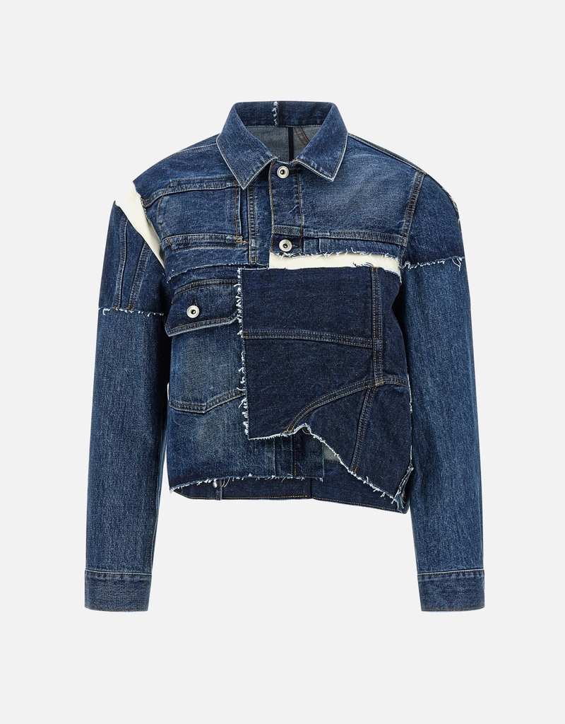 PAPAS パッチワークデニムジャケット 48/50 Sacai パッチワーク デニムジャケット (すべての新品) IFCHIC.COM