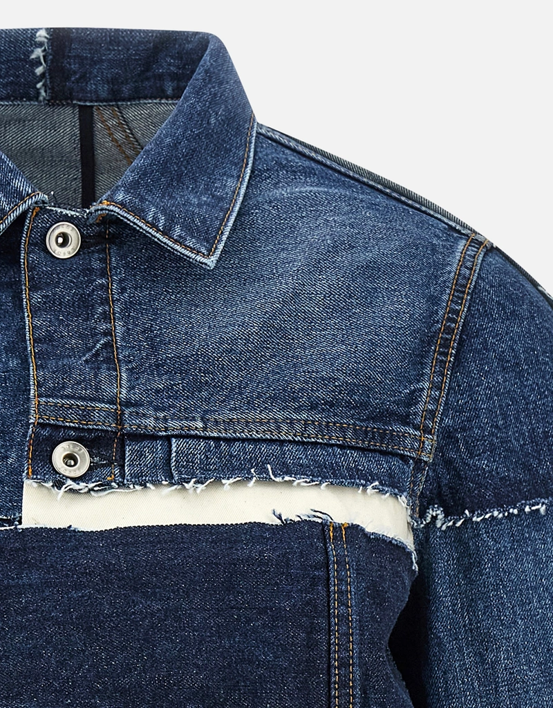 Sacai パッチワーク デニムジャケット (すべての新品) IFCHIC.COM