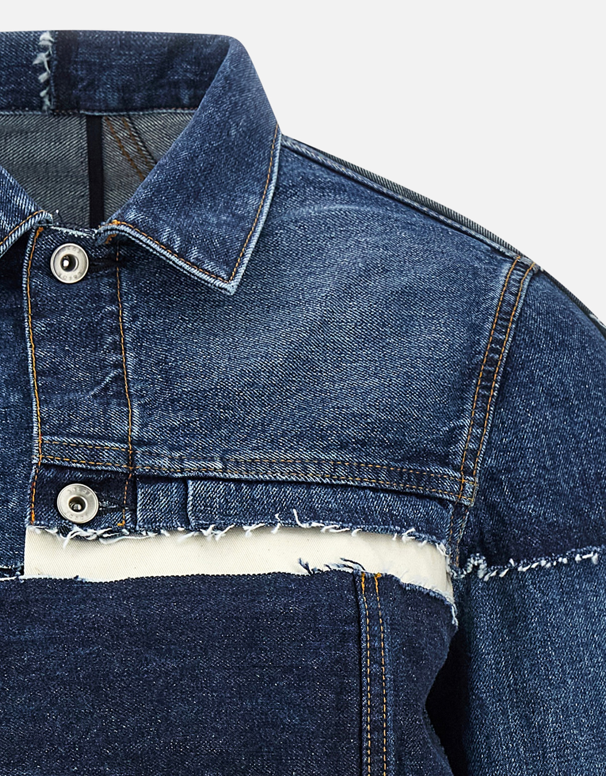 Sacai パッチワーク デニムジャケット (すべての新品) IFCHIC.COM
