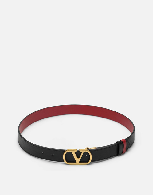 週末セールVALENTINO ベルト Valentino Garavani VLogo Signature リバーシブル ベルト (ベルト