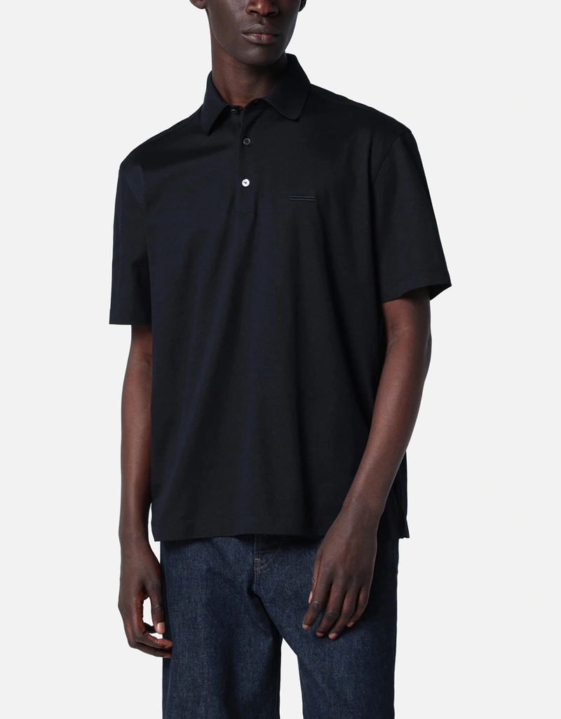 ZEGNA メンズコットンポロシャツ (トップス) IFCHIC.COM