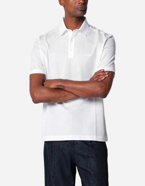 ZEGNA メンズコットンポロシャツ (シャツ) IFCHIC.COM