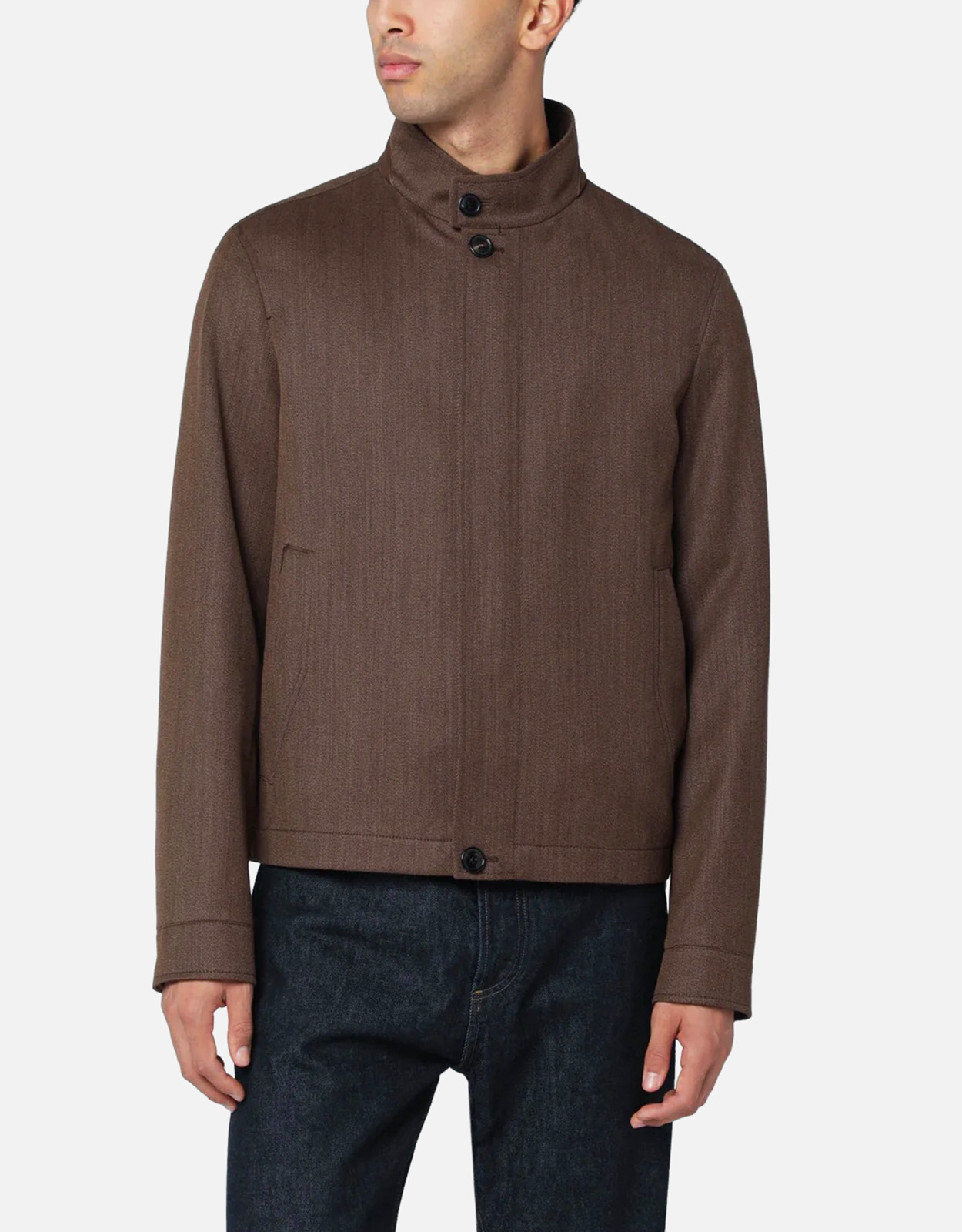 ZEGNA Men's Brown Wool Jacket - IT 50　ZEGNA メンズ ブラウン ウール ジャケット - IT 50 ZEGNA