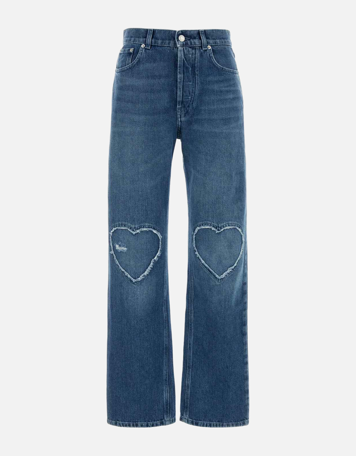 Moschino ブルーコットンデニムパンツ (すべての新品) IFCHIC.COM