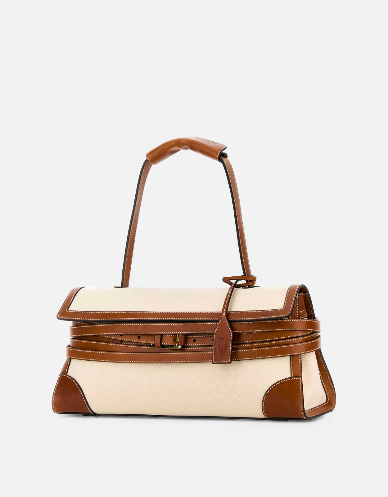 Moschino キャンバスとカーフレザーのショルダーバッグ () IFCHIC.COM