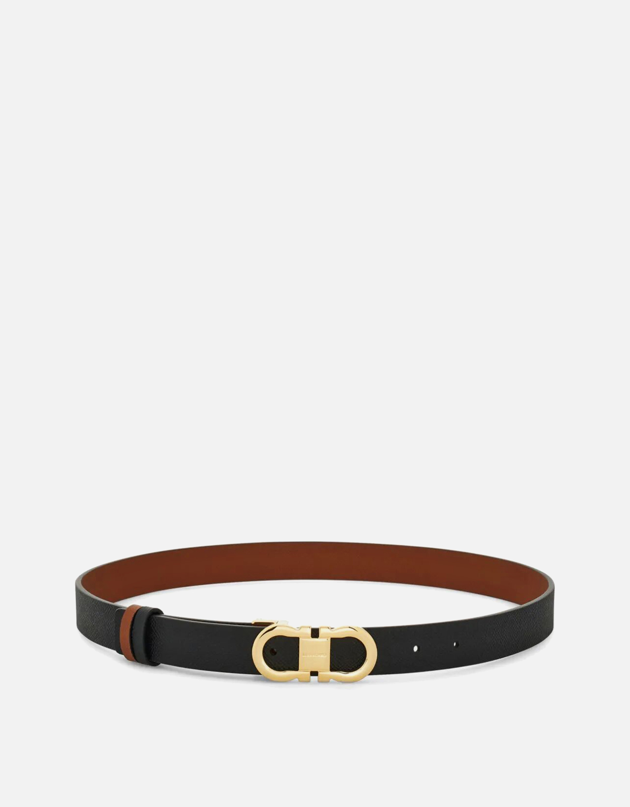 Salvatore Ferragamo Reversible Calf Leather Hammered Gancini Belt　サルヴァトーレ フェラガモ リバーシブル カーフレザー ハンマード ガンチーニ ベルト Salvatore