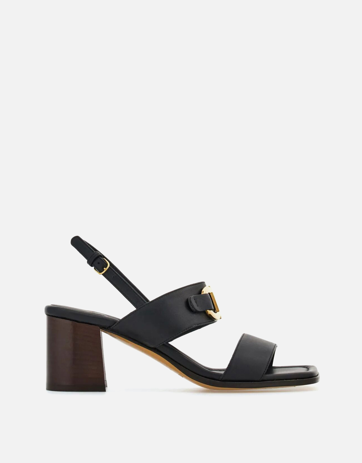 Salvatore Ferragamo Lou 55 Calf Leather Heel Sandals - 6C