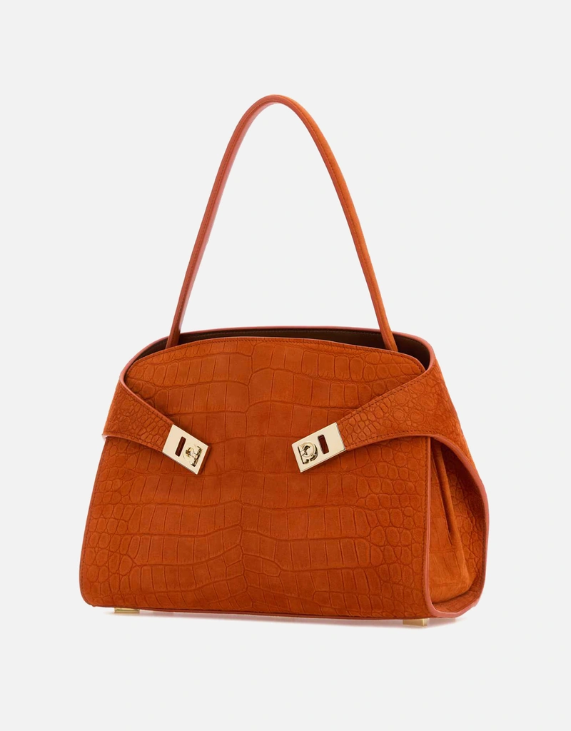 【美品】Salvatore Ferragamo スウェード　ショルダーバッグ 中古・古着通販】Salvatore Ferragamo (サルヴァトーレ フェラガモ