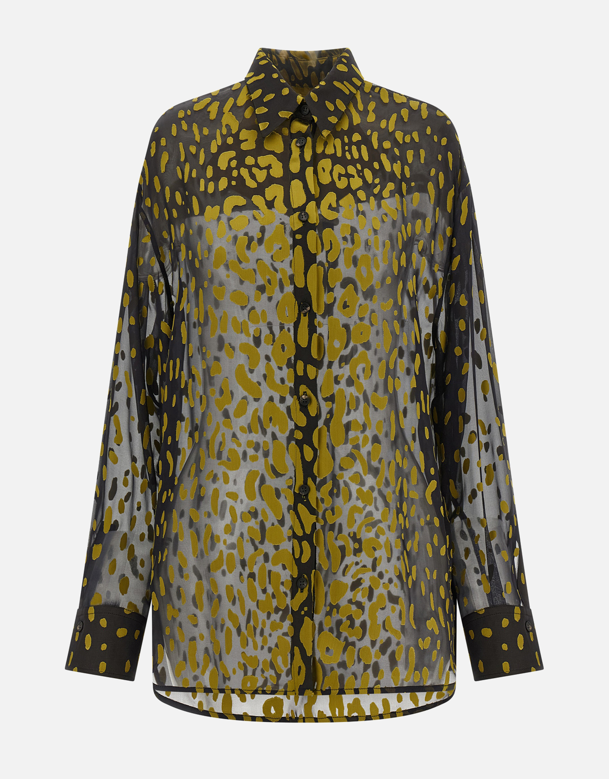 Salvatore Ferragamo Georgette デボレ シャツ (すべての新品) IFCHIC.COM
