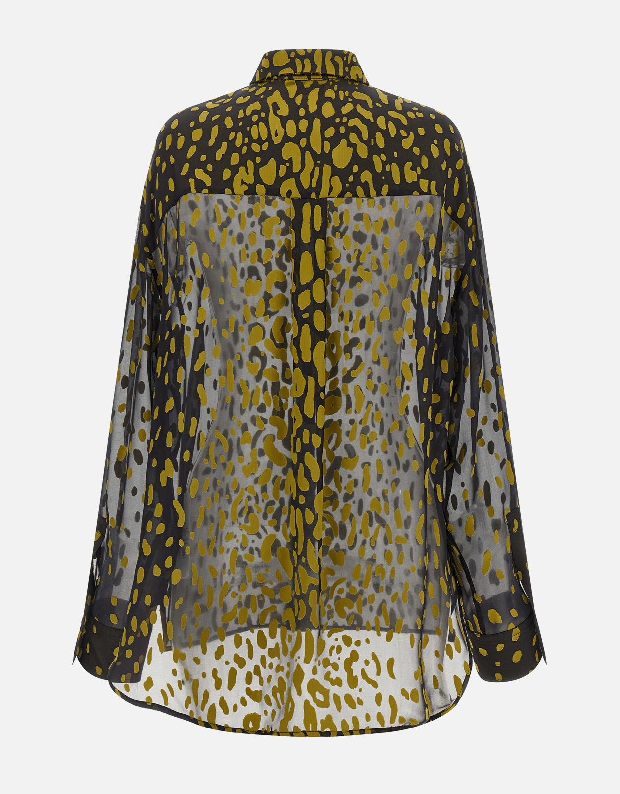 Salvatore Ferragamo Georgette デボレ シャツ (すべての新品) IFCHIC.COM