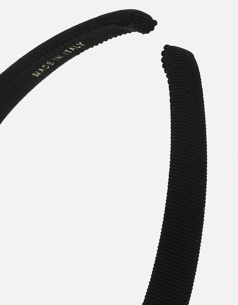 Salvatore Ferragamo 黒 リボンヘアバンド FERRAGAMO コットンブレンドヴァラリボンヘアバンド () IFCHIC.COM