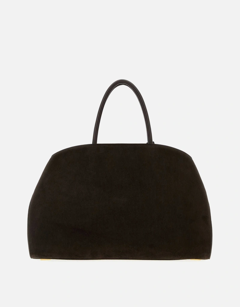 Salvatore Ferragamo ダークブラウンカーフスエードミディアムHug